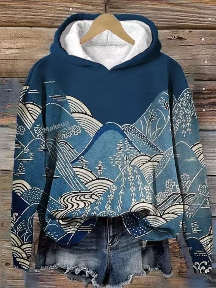 Fiona | Luźna Bluza z Kapturem