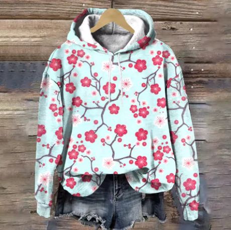 Chloe | Codzienna Przytulna Bluza z Kapturem