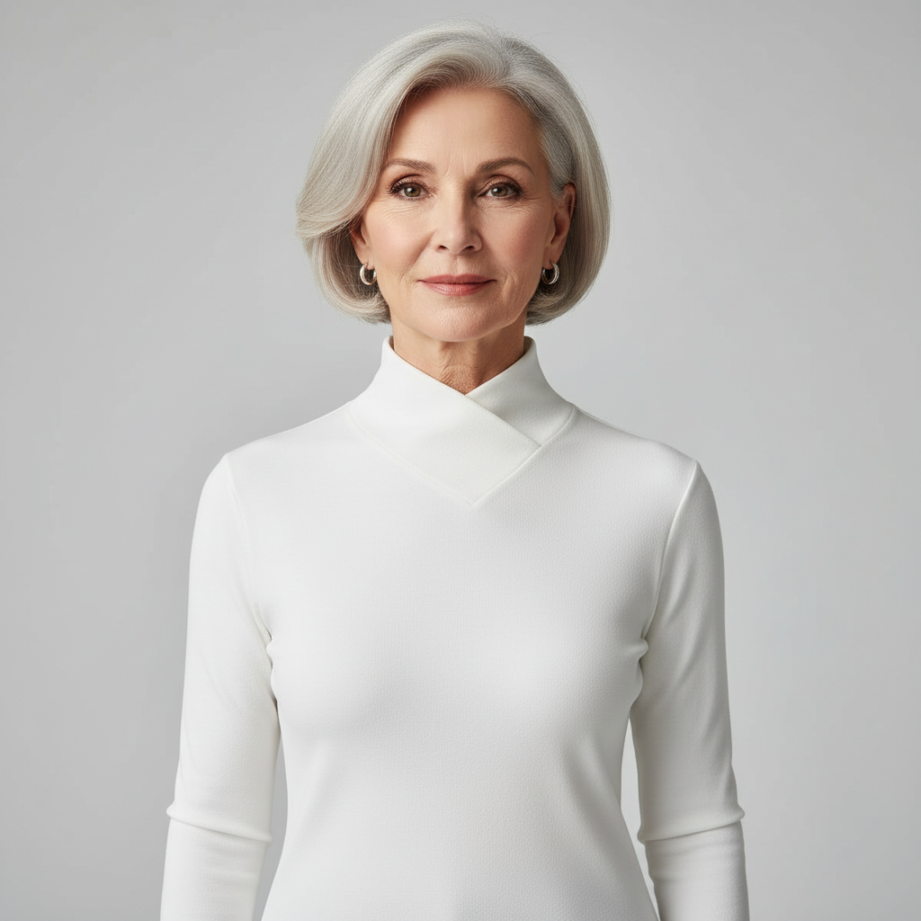 ISALINE | Top z asymetrycznym kołnierzem